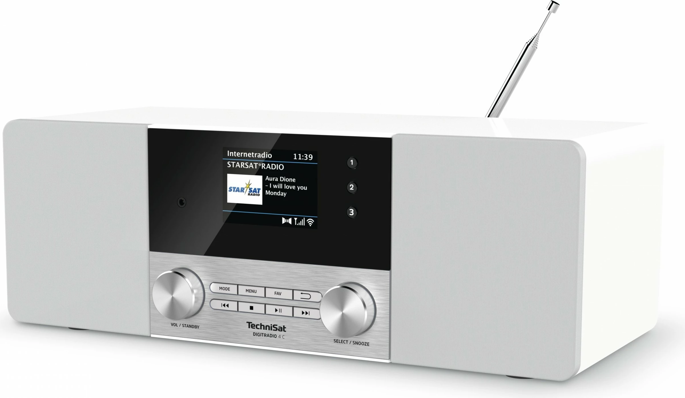 Radio digjitale TechniSat DigitRadio 4 C, e bardhë