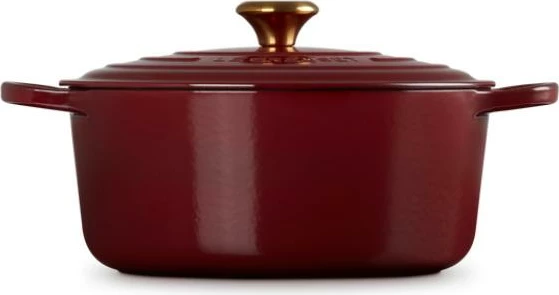 tenxhere gize e rrumbullakët, Le Creuset, Signature 28 cm, Rhone e kuqe