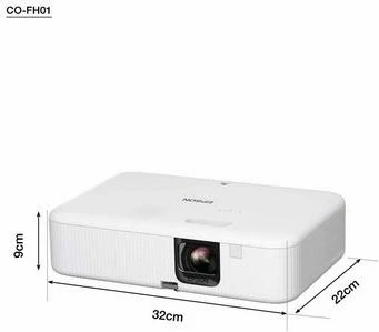 Projektor Epson CO-FH01, 3000 ANSI lumens, 3LCD, 1080p, Bardhë