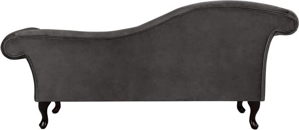Chaise longue Chesterfield, kadife gri, Niovi FH3007.10, krah i majtë, 189x61x84 cm