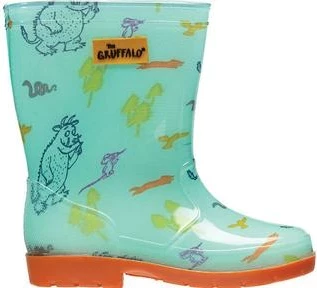 Çizme shiu për fëmijë Briers B5165, PVC, waterproof, nr. 22, tirkize/portokalli