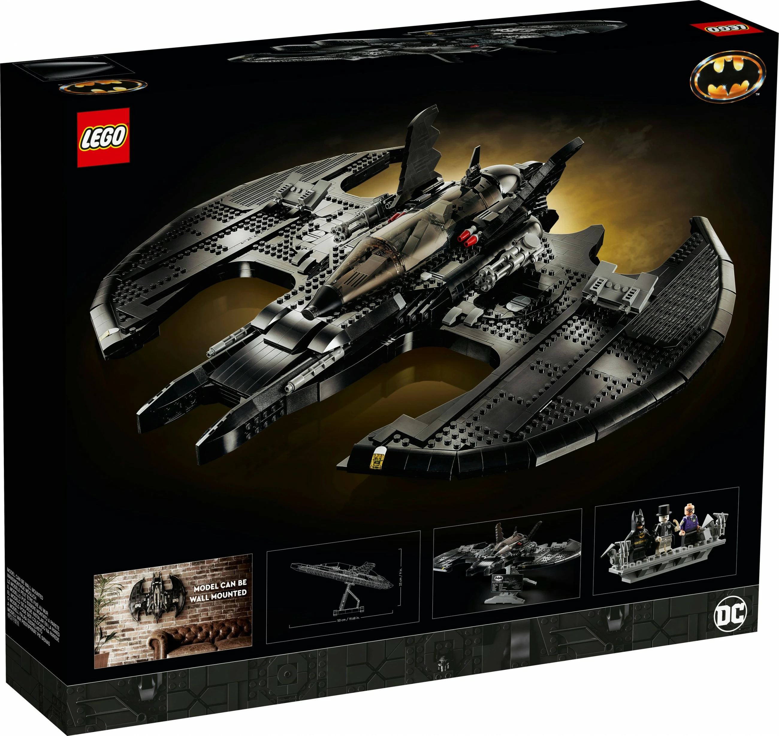 Set ndërtimi LEGO DC Comics Super Heroes 1989 Batwing, 2363 copë, plastikë, shumëngjyrësh