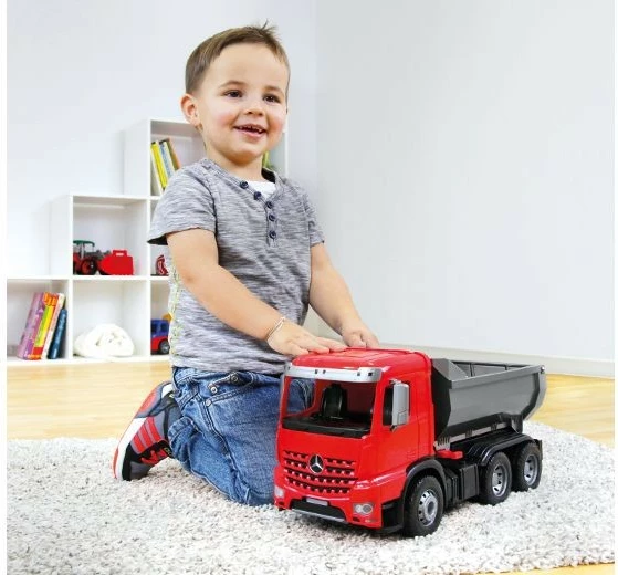Kamion lodër Lena Worxx Dump Truck Arocs 45 cm, Kuqe/Zi