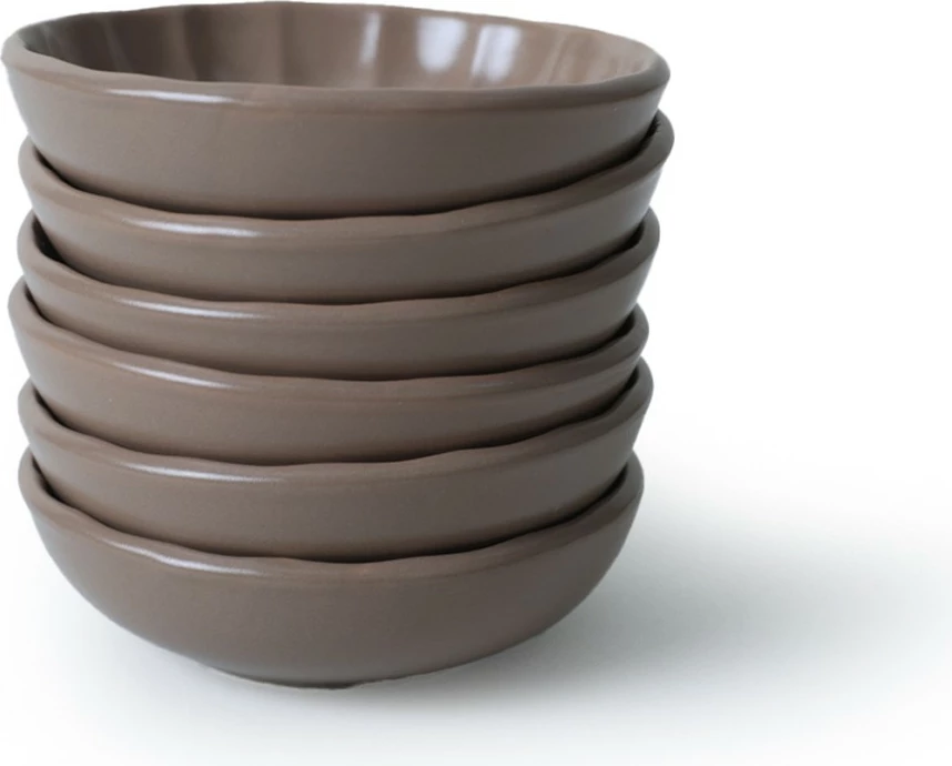 Set pjatash të vogla për meze (6 copë), ngjyrë mink, Hermia Concept, X00019043