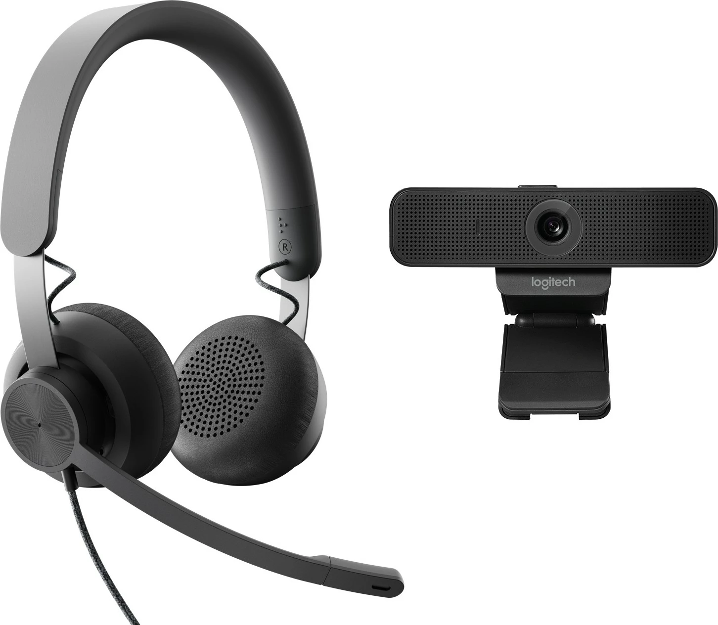 Sistem video-konference personal Logitech Zone Wired UC, Full HD, 30 fps, Graphite