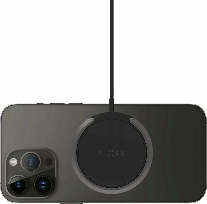 Karikues wireless Fixed MagPad FIXMPAD2-BK 15W MagSafe me mbajtëse metalike USB-C, i zi