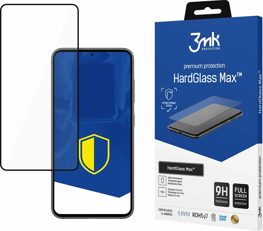 Xham mbrojtës 3mk HardGlass Max për Samsung Galaxy S24, i zi