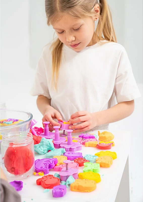 Masë modelimi Misiolina Epee EP60391/03920, 2x50g, rozë dhe vjollcë, me 2 forma