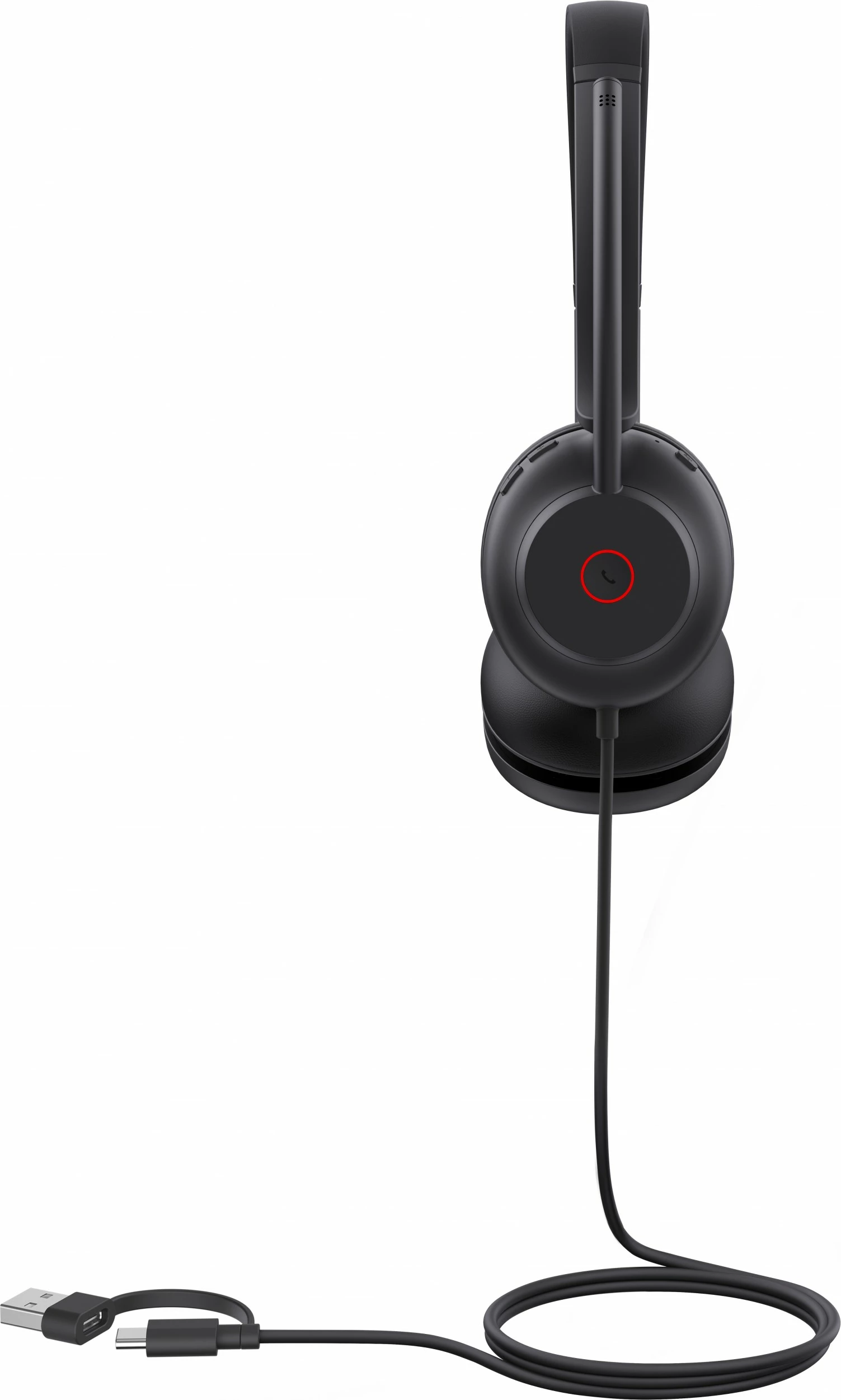 Kufje Yealink UH35 Dual UC, USB-C/USB-A, binaurale, e zezë