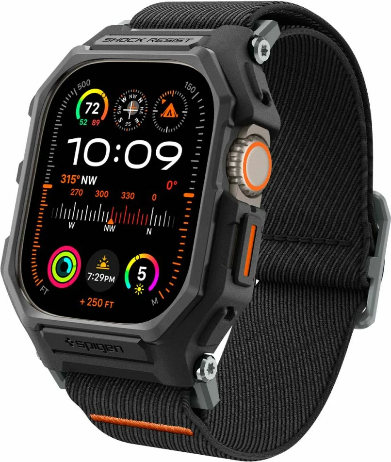 Mbështjellës Spigen Lite Fit Pro me rrip për Apple Watch Ultra 1/2 (49mm), Matte Black