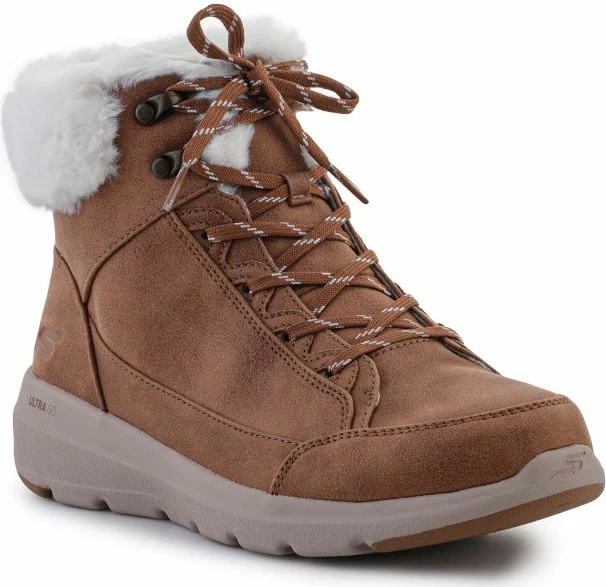 Këpucë Skechers Glacial Ultra Cozyly për Femra, Ngjyrë Kafe