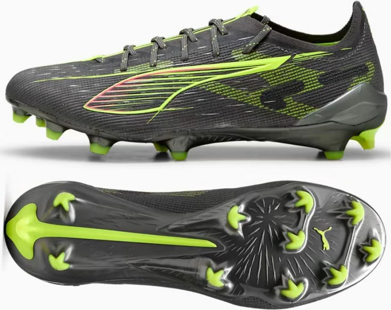 Atlete futbolli për meshkuj Puma, të hirtë