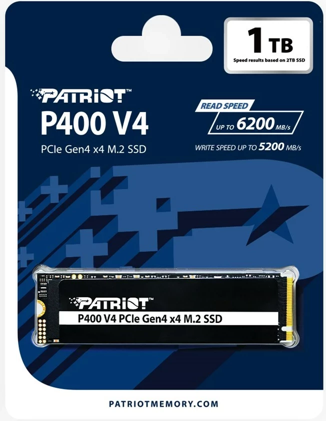 SSD Patriot P400 V4 M.2 PCIe Gen4 x4 1TB