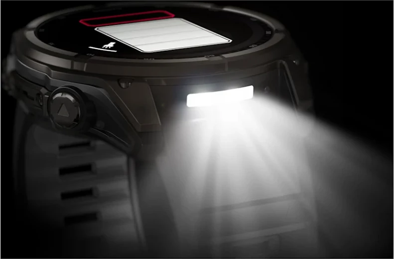 Smartwatch Garmin fēnix 8 Solar, Sapphire, Carbon Gray DLC Titanium, Black/Pebble Gray strap, 51 mm