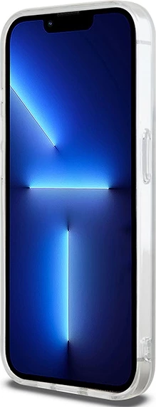 Mbështjellës DKNY IML Mono & Stripe MagSafe për iPhone 15 Pro Max, bezhë