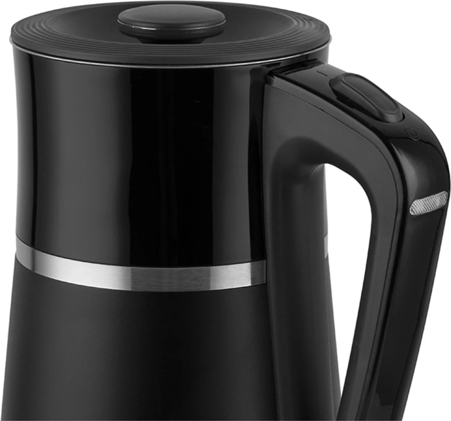 Zierëse uji elektrike, Elit, ELEGANCE 1.7B, 1.7L 1850-2200W, mur i dyfishtë inox, bazë 360°, e zezë