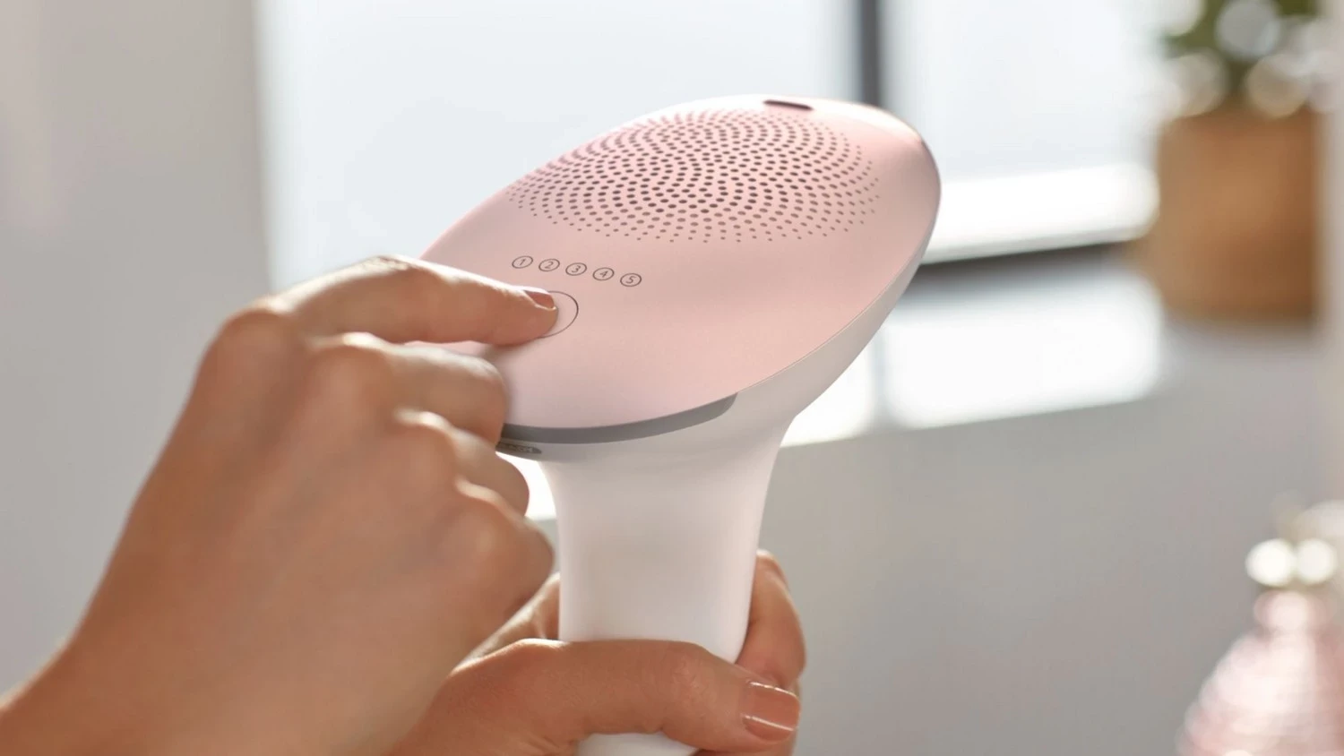 Aparat për heqjen e qimeve Philips Lumea Advanced SC1994/00, IPL, e bardhë/rozë