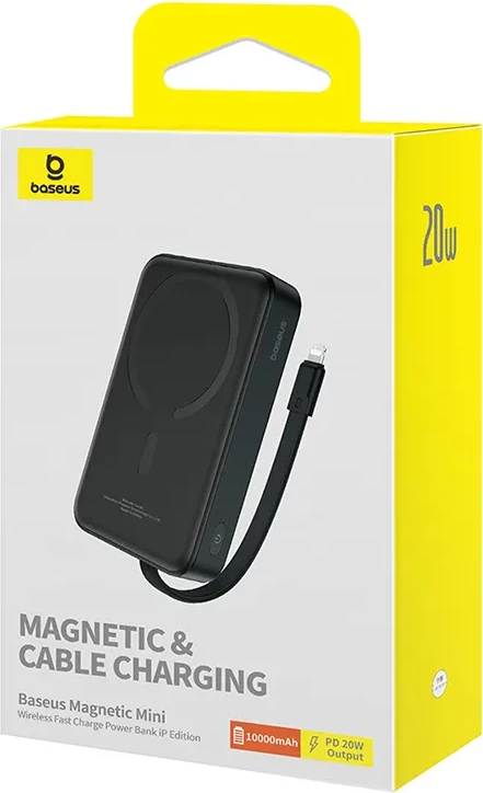 Powerbank Baseus Magnetic Mini 10000mAh, 20W MagSafe, zi