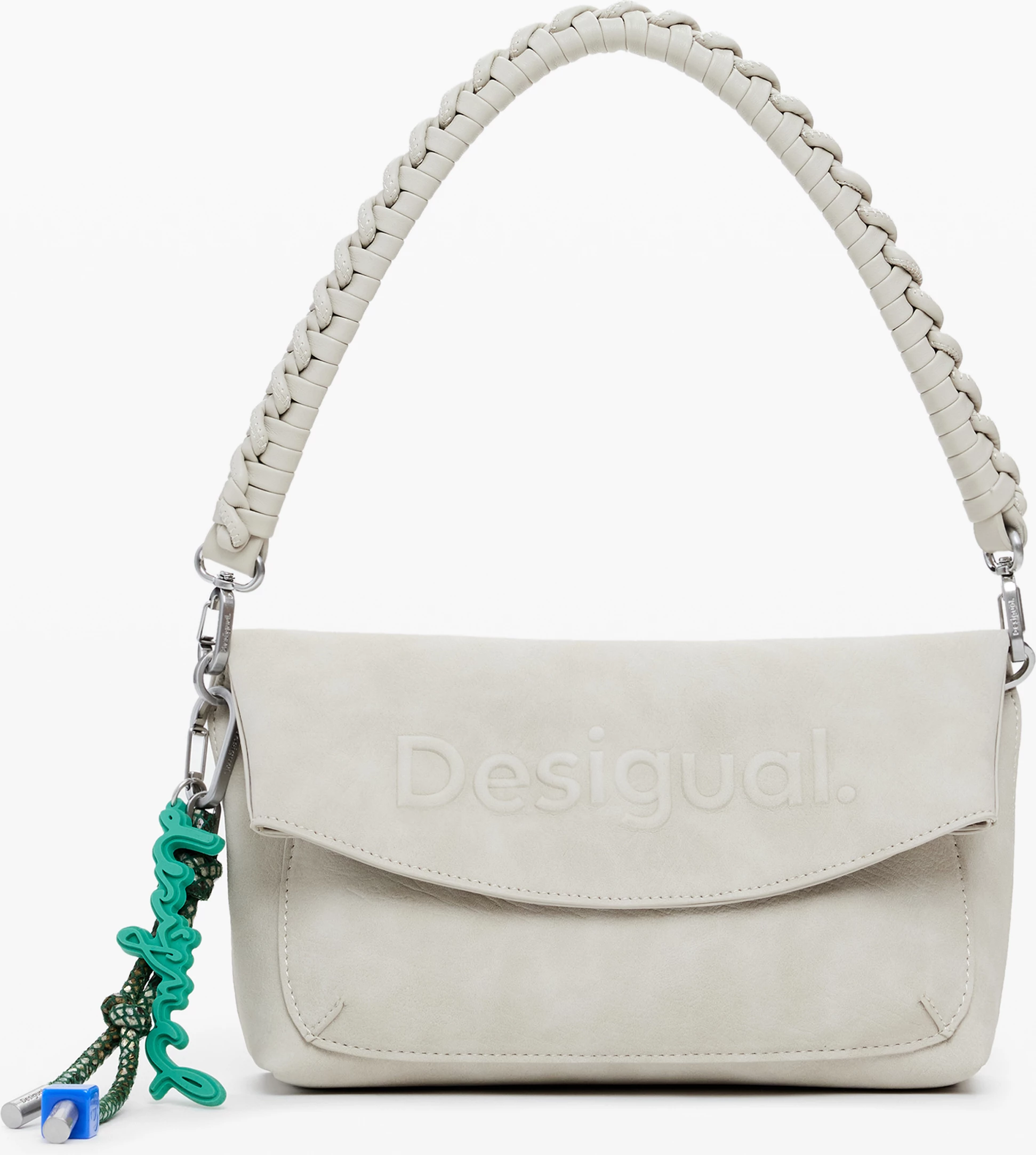 Çantë për femra Desigual Half Logo Trokel, bezhë
