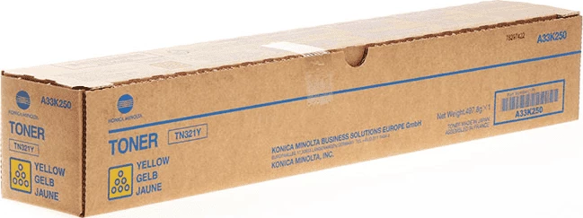 Toner Konica Minolta TN321Y A33K250 rendiment 25,000 faqe, e verdhë