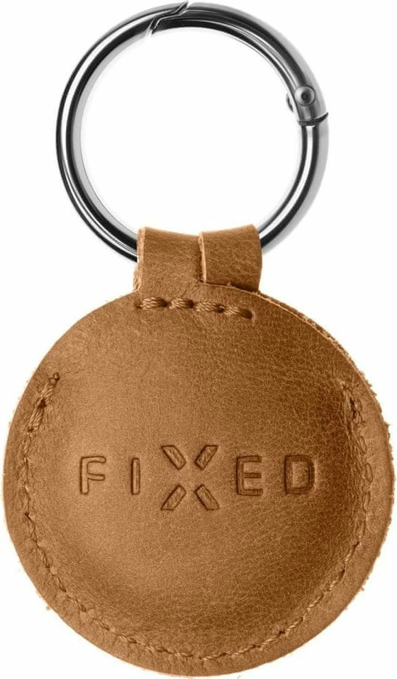 Mbështjellës Fixed për AirTag FIXWAT-C2-BRW lëkurë gjedhi italiane me keychain, kafe