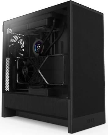 Kasë NZXT H5 Flow, Midi Tower me dritare, e zezë