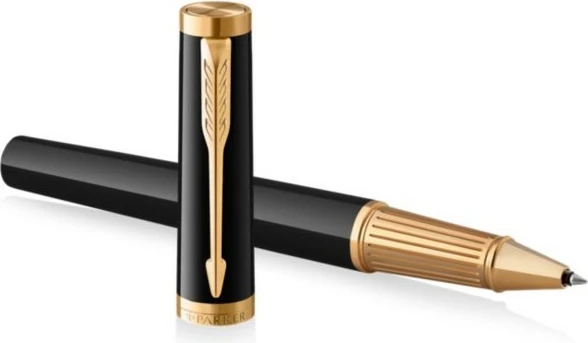 Stilolaps Parker 2182007, stick ballpoint, ngjyrë e zezë, detaje të arta