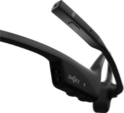 Headset Shokz OpenComm2 Industrial Version, Bluetooth, Wireless, Bone Conduction, Ngjyrë e zezë