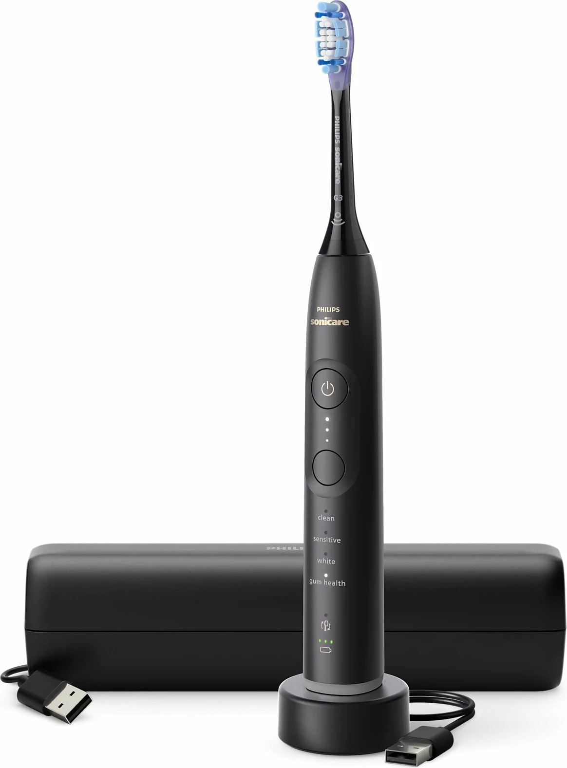 Furçë dhëmbësh elektrike Philips Sonicare 7100 HX7421/01, me sensor presioni, me aplikacion, me këllëf udhëtimi, 1 kokë furçe, e zezë