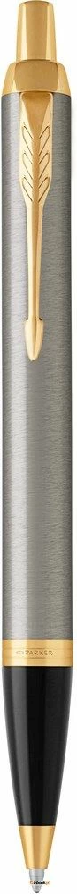 Stilolaps Parker IM Brushed Metal GT T2016 (1931670), me klik, rimbushës i zëvendësueshëm, argjendtë/zi