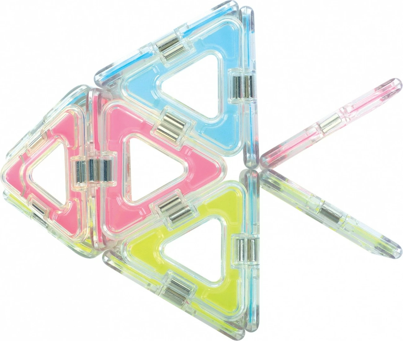 Set lodrash magnetike Magformers Glowing Craft 20 elemente, që ndriçojnë në errësirë