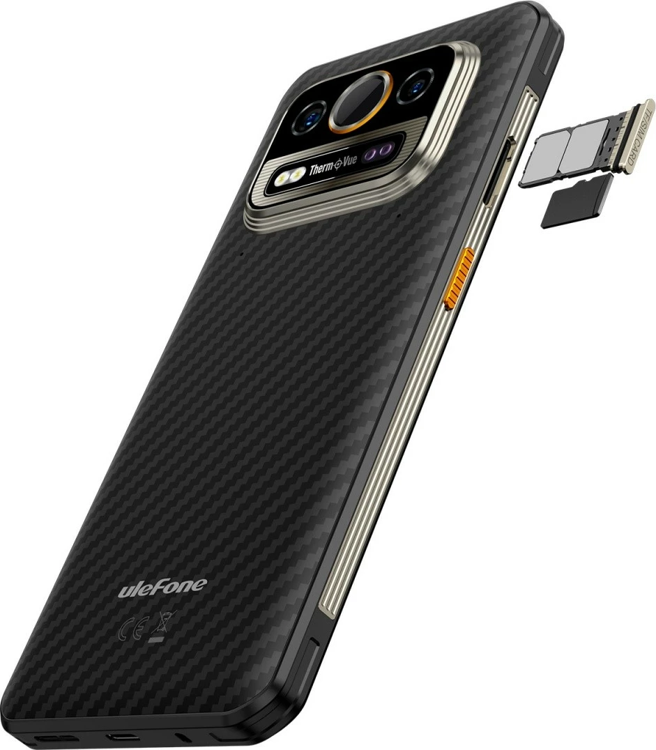 Celular Ulefone Armor 25T 4G, 6/256GB, IP69K, Thermal Vision, Frost Black