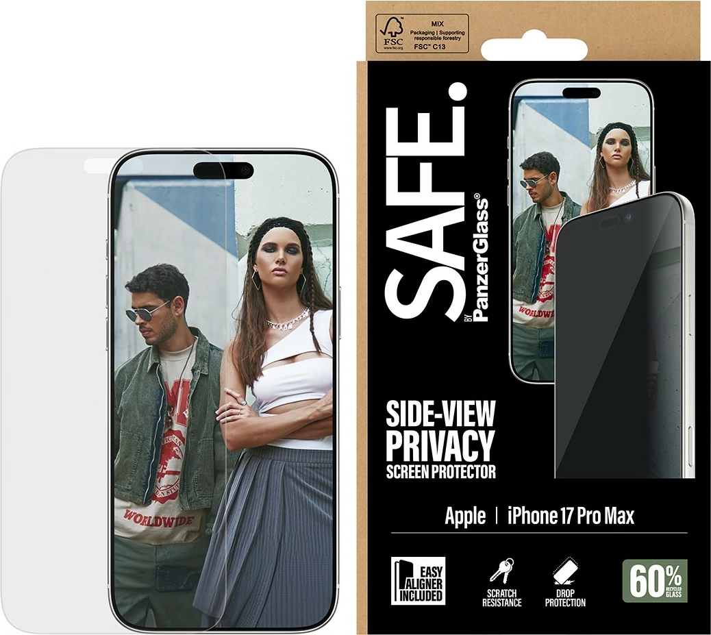 Xham privatësie PanzerGlass SAFE Privacy për iPhone 17 Pro Max