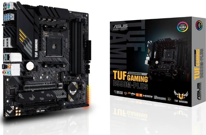 Pllakë amë ASUS TUF GAMING B550M PLUS, Socket AM4, DDR4, micro ATX