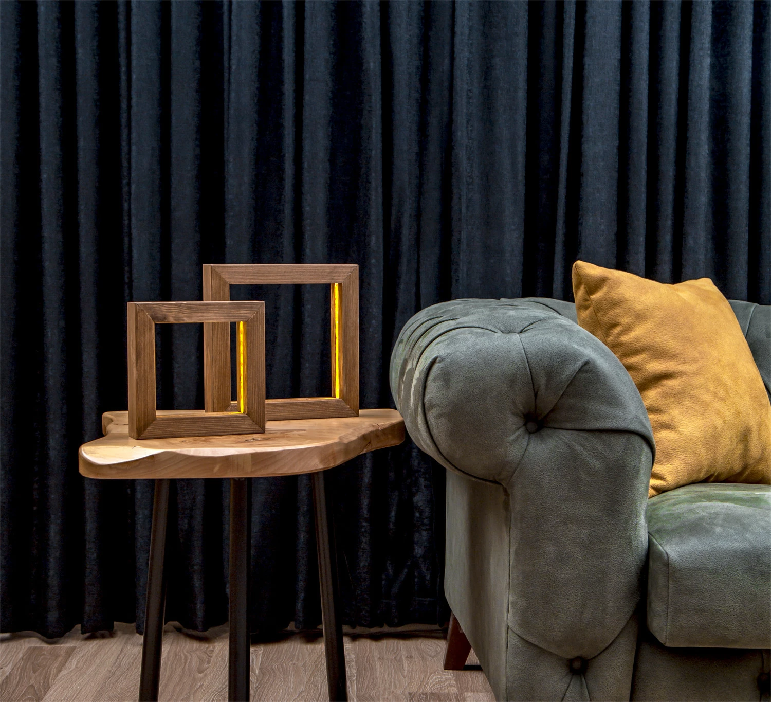 Set llamba tavoline prej druri, Opviq, KN11 (2 copë)