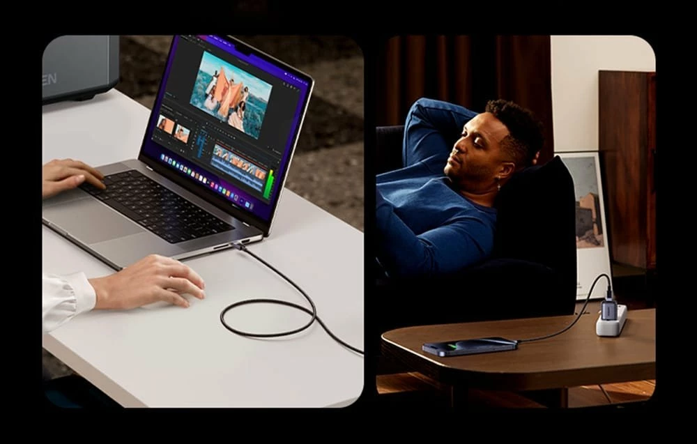 Kabllo USB-C në USB-C Ugreen LP513 (UGR5580) 2 m PD 3.1 240W, e zezë