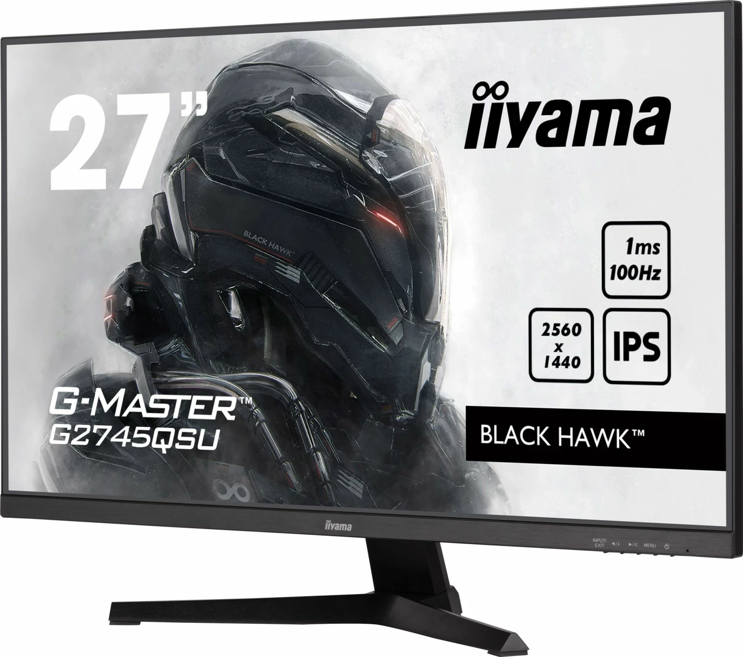 Monitor iiyama G-Master G45QSU-B2, 27", IPS, QHD, 1 ms, 100Hz, e zezë