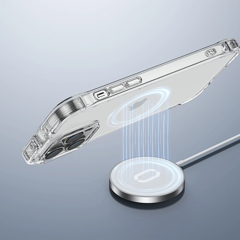 Mbështjellës Joyroom Defender Series për iPhone 14 Pro, me kllapa dhe stand, Transparent (JR-14H2)