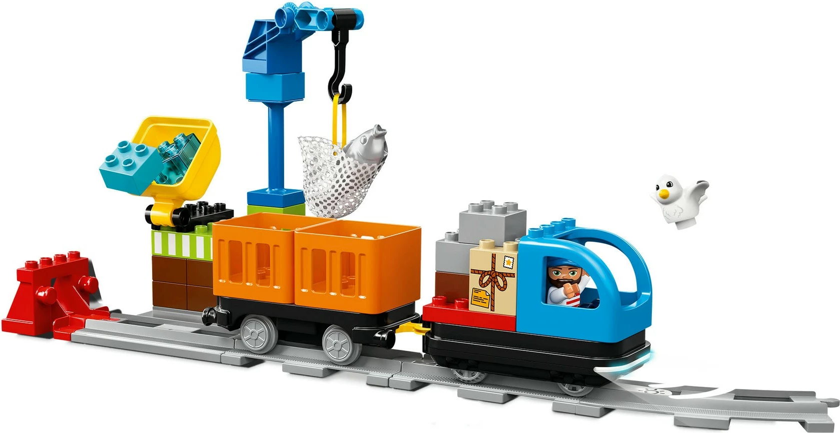 Set ndërtimi LEGO DUPLO Gterzug, lodër me tren, shumëngjyrësh