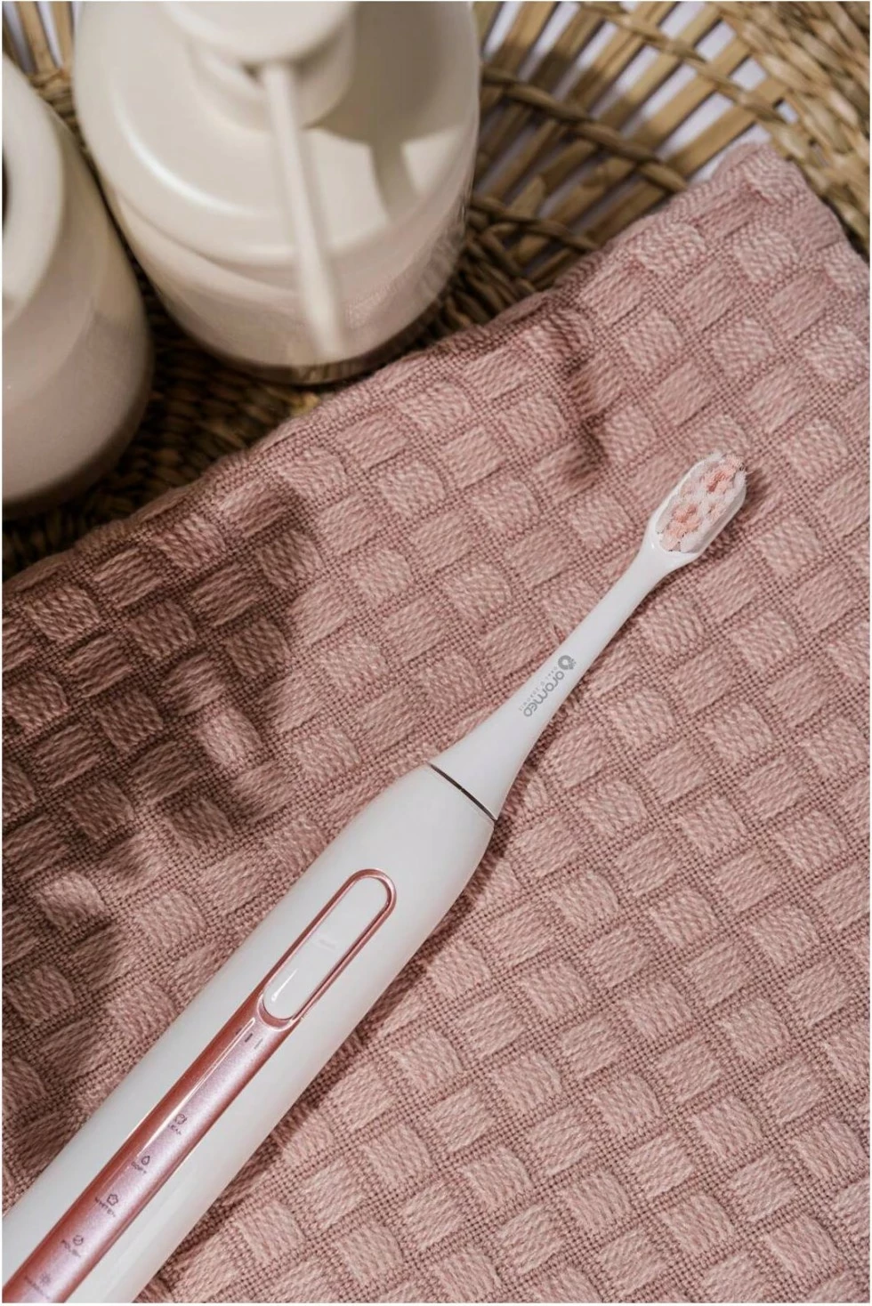 Furçë dhëmbësh sonike Oromed Gold-Smile, 34800 dridhje/min, rozë