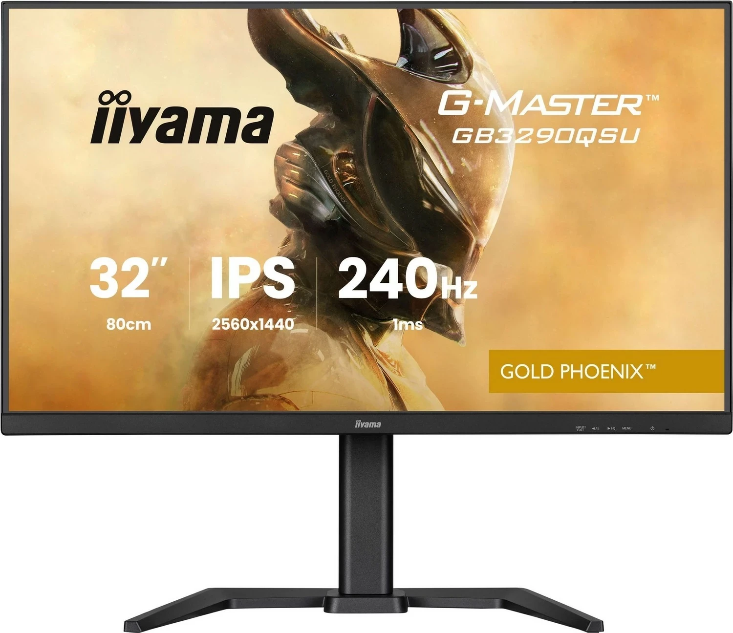 Monitor gaming iiyama G-Master GB3290QSU-B1 Gold Phoenix, 31.5 inch, QHD, 240Hz, IPS, e zi