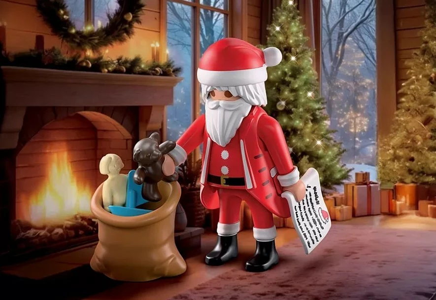 Set figurë, Playmobil, 71883 Special Plus Santa Claus with Wish List, 9 pjesë, 4-10 vjeç, set
