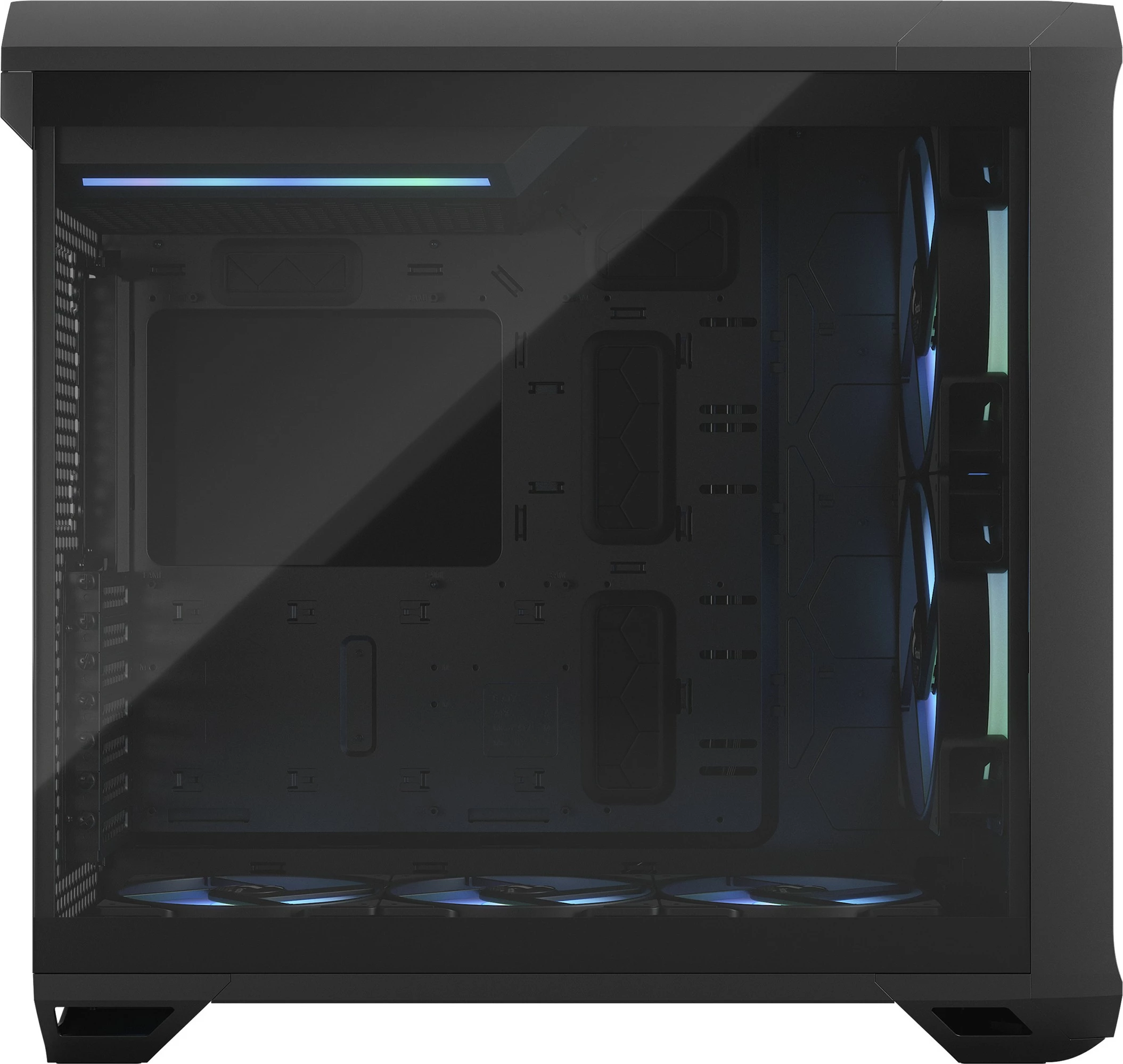Kasë Fractal Design Torrent, Tower, PC, ATX, EATX, ITX, micro ATX, SSI CEB, Tempered glass, Gaming, e zezë