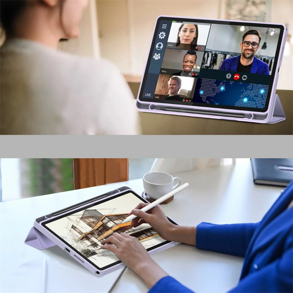 Mbështjellës tablet Tech-Protect SmartCase Pen për Lenovo Tab 10.1 TB-311, Violet
