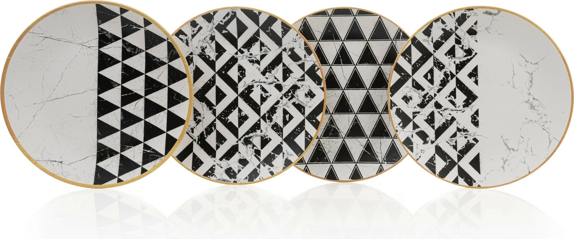 Set pjatash shërbimi (4 copë), Hermia, ST040004F022AMD9300MAS3T00