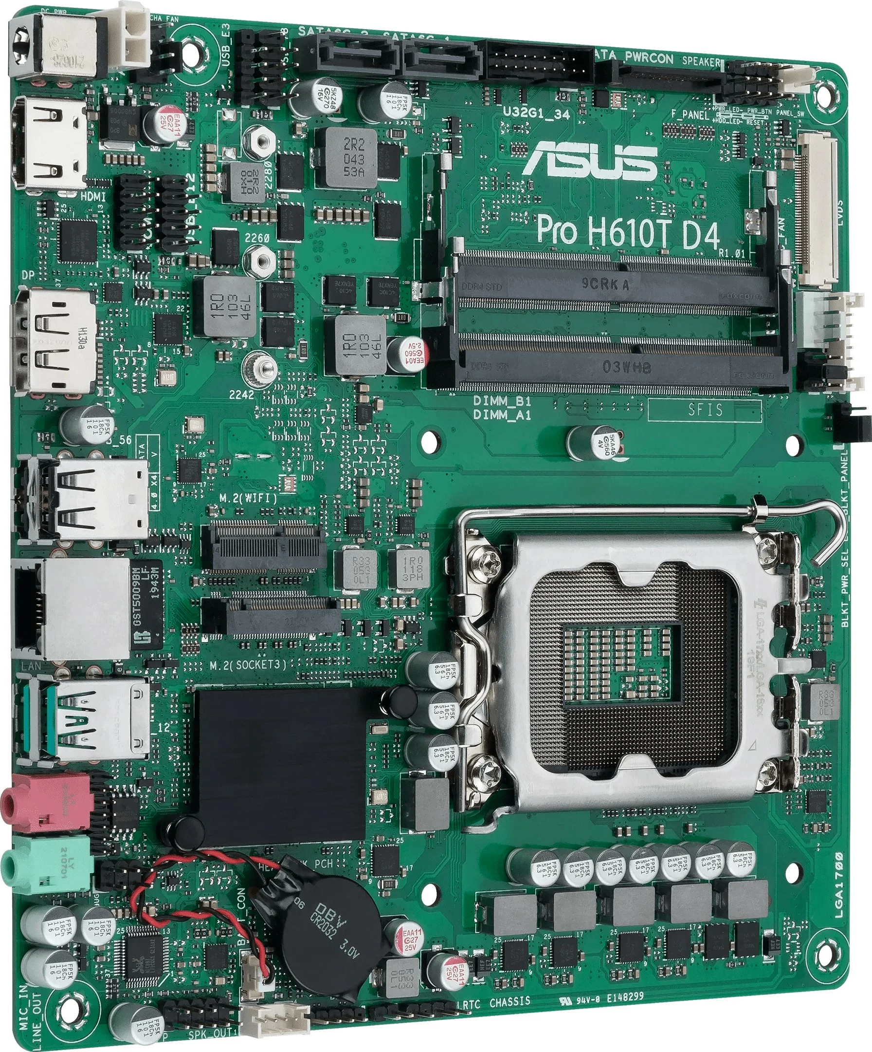 Pllakë amë ASUS Pro H610T D4 mITX DDR4