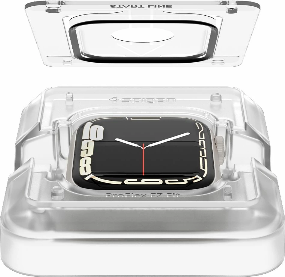 Xham mbrojtës për Apple Watch 7/8 41mm Spigen ProFlex EZ Fit, set 2 copë