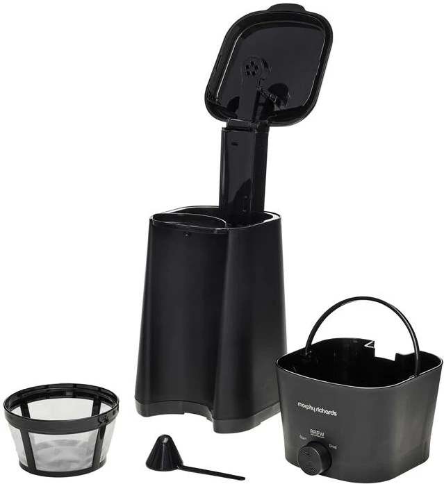 Aparat për kafe të ftohtë Morphy Richards MRCM35BK, 350 ml, me gotë termoizoluese, i zi