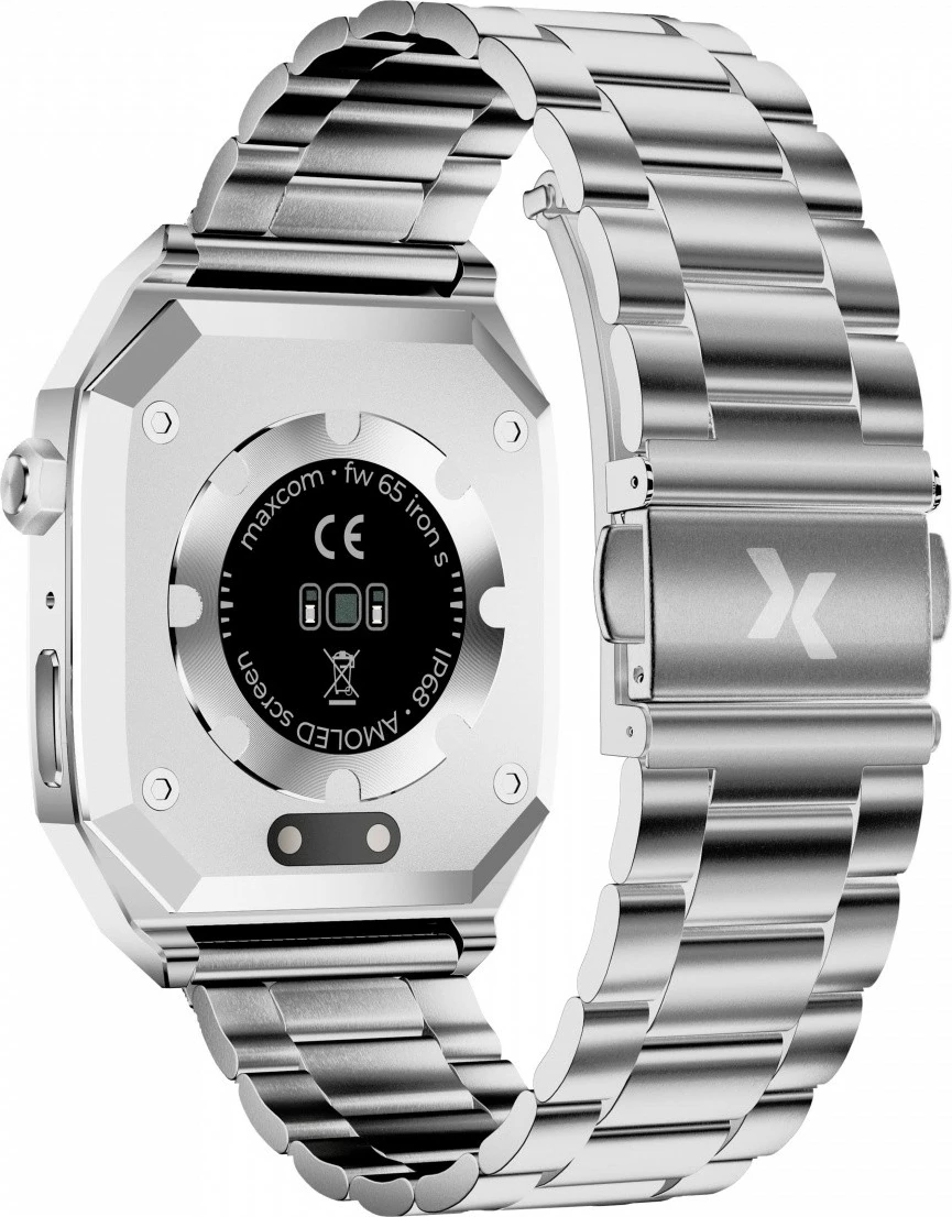 Smartwatch Maxcom FW65 Iron S, 1.91", AMOLED, Bluetooth, Argjend