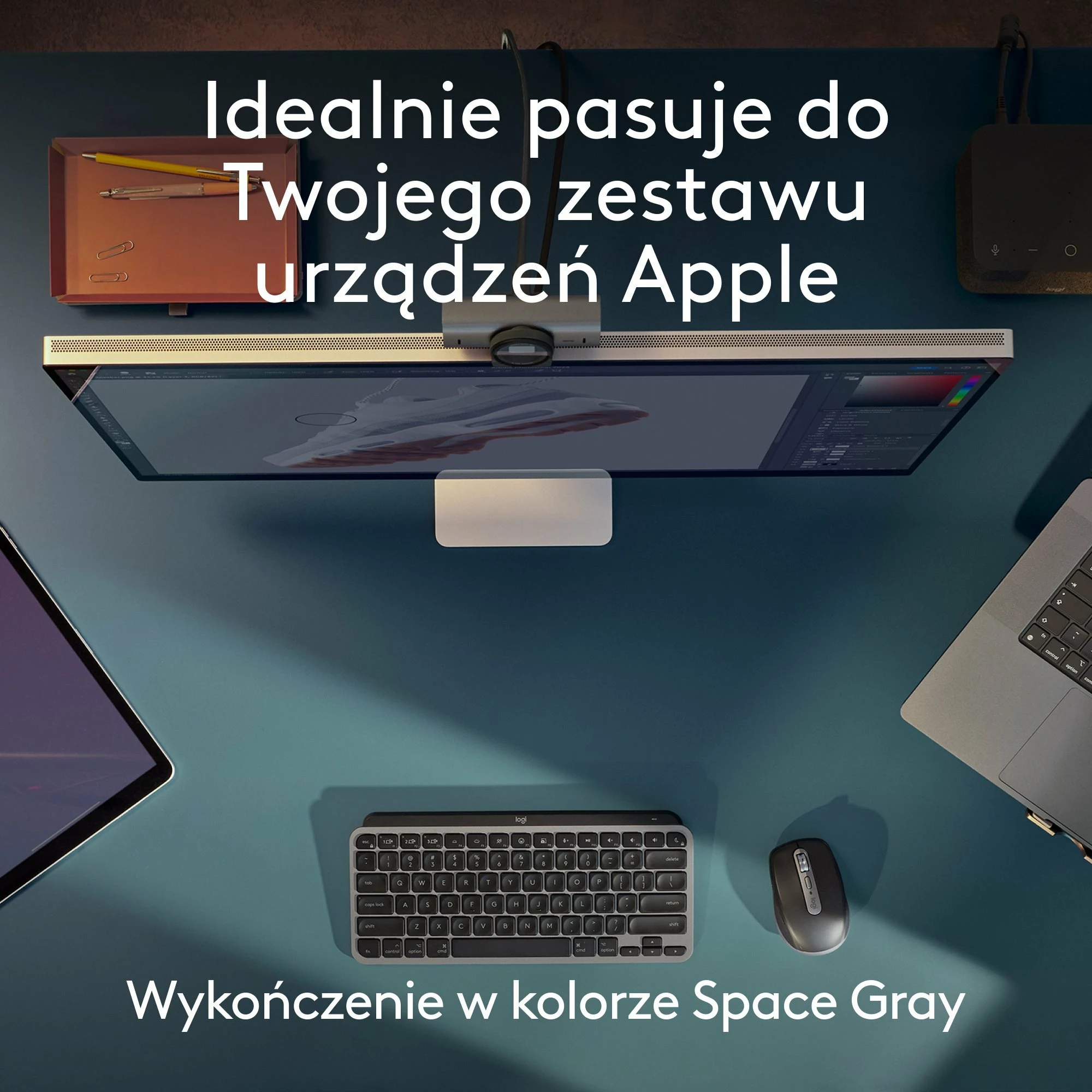 Maus Logitech MX Anywhere 3S për Mac 910-006947, wireless Bluetooth, 8000 DPI, USB-C, 6 butona, Space Gray